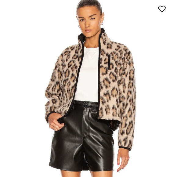 John Elliott Polar Fleece Cheeta Leopard Print Utility Jacket - Picture 1 of 5